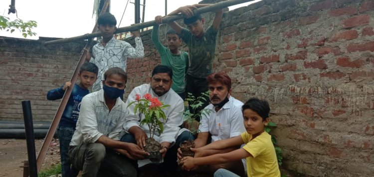 भारतीय एकता कमेटी ने किया पौधारोपण, ऑक्सीजन के लिए पेड़-पौधा जरूरी : गुलाम मुस्तफा