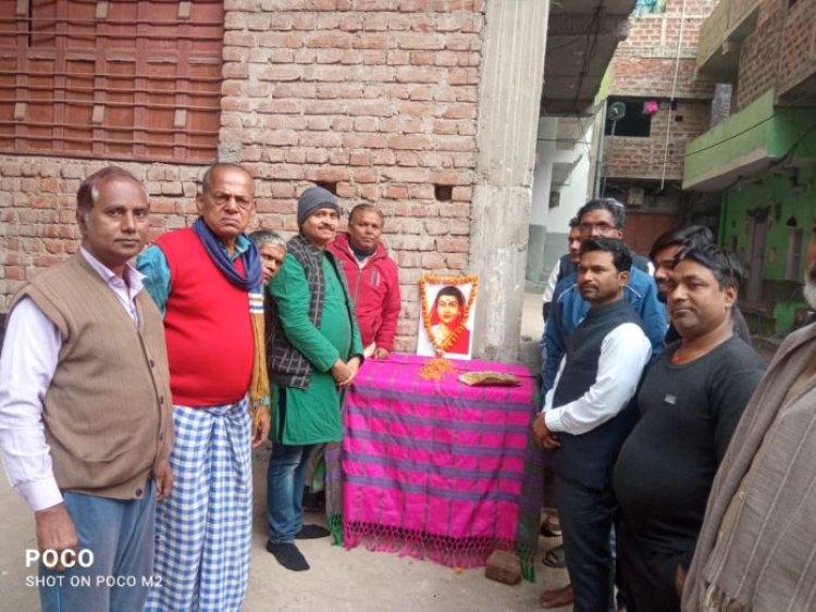 पटवाटोली में राष्ट्रमाता सावित्रीबाई फुले की 193वीं जयंती मनाया गया