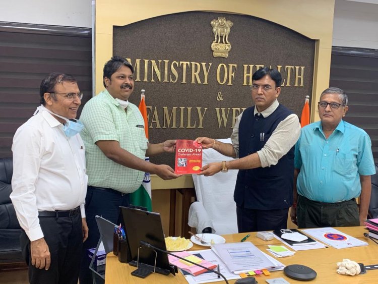 डॉ.सतीश मिढा के नेतृत्व में एनएमओ का एक प्रतिनिधिमंडल मिला केंद्रीय स्वास्थ्य मंत्री मनसुख मंडविया से