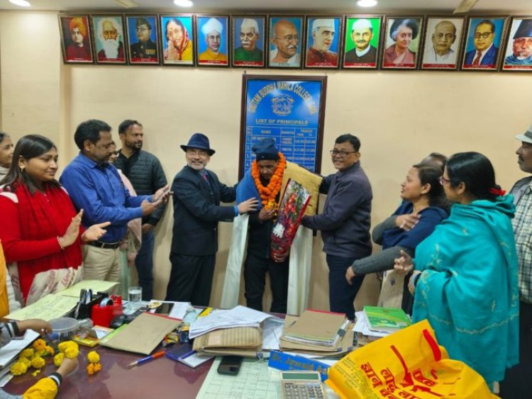 जीबीएम कॉलेज में शिक्षकेत्तर कर्मी सुधीर कुमार की सेवानिवृत्ति पर विदाई-सह-सम्मान समारोह का आयोजन