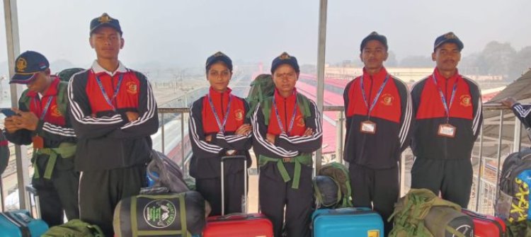 रिपब्लिक-डे परेड से वापसी पर एनसीसी कैडेट्स का गर्मजोशी के साथ हुआ स्वागत