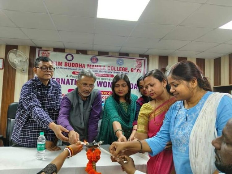 जीबीएम कॉलेज में “इन्वेस्ट इन वीमेन: एक्सेलेरेट प्रॉग्रेस” विषय पर संगोष्ठी का आयोजन