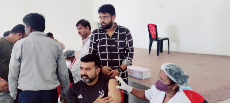 NSUI का सतरवा वैक्सीनेशन कैम्प लगा