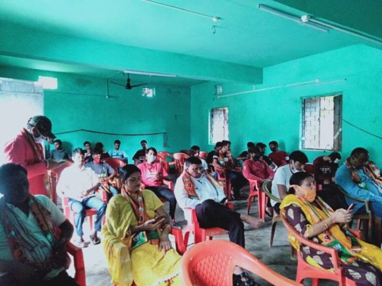 भाजपा डोरंडा मंडल ने किया वर्चुअल रैली का सफल आयोजन