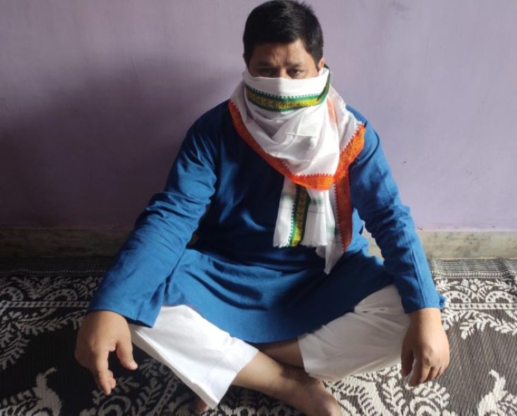 भाजपा नेता अजय राय ने अपने आवास पर किया उपवास