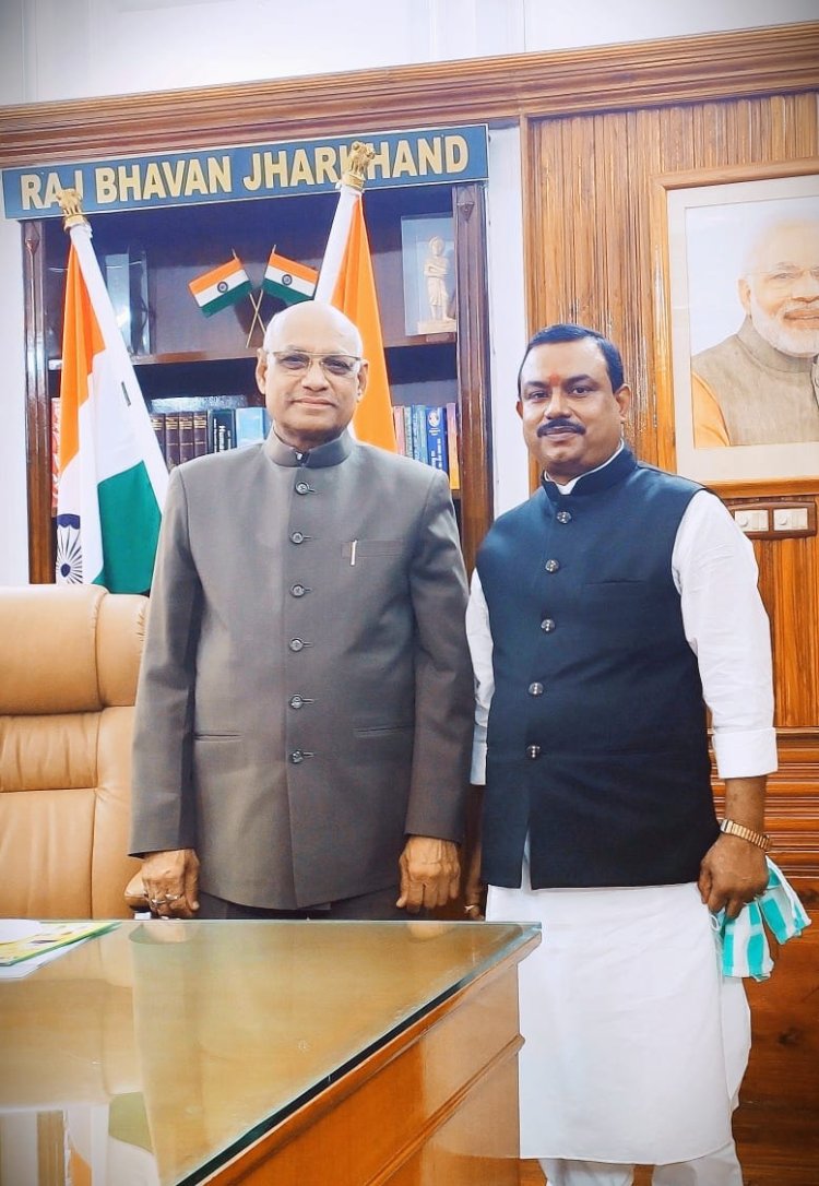 ओबीसी को 27 एवं एससी को 15 फीसदी आरक्षण को लेकर राज्यपाल से मुलाक़ात