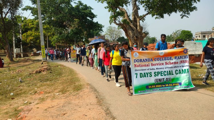 स्वच्छता जागरूकता का सात दिवसीय कार्यक्रम,पढ़ाई के साथ-साथ सामाजिक कार्यों में भी योगदान दें स्वयं सेवक: डॉ. राजकुमार शर्मा