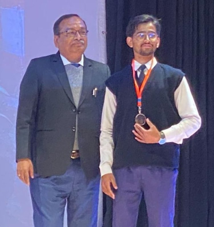 भारतीय राष्ट्रीय गणित ओलंपियाड (INMO) में जे०वी०एम० श्यामली के छात्र स्थित प्रज्ञ का चयन