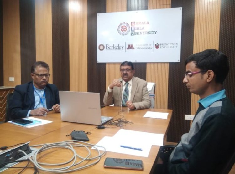 सरला बिरला विश्वविद्यालय में राष्ट्रीय गणित दिवस पर वेबिनार