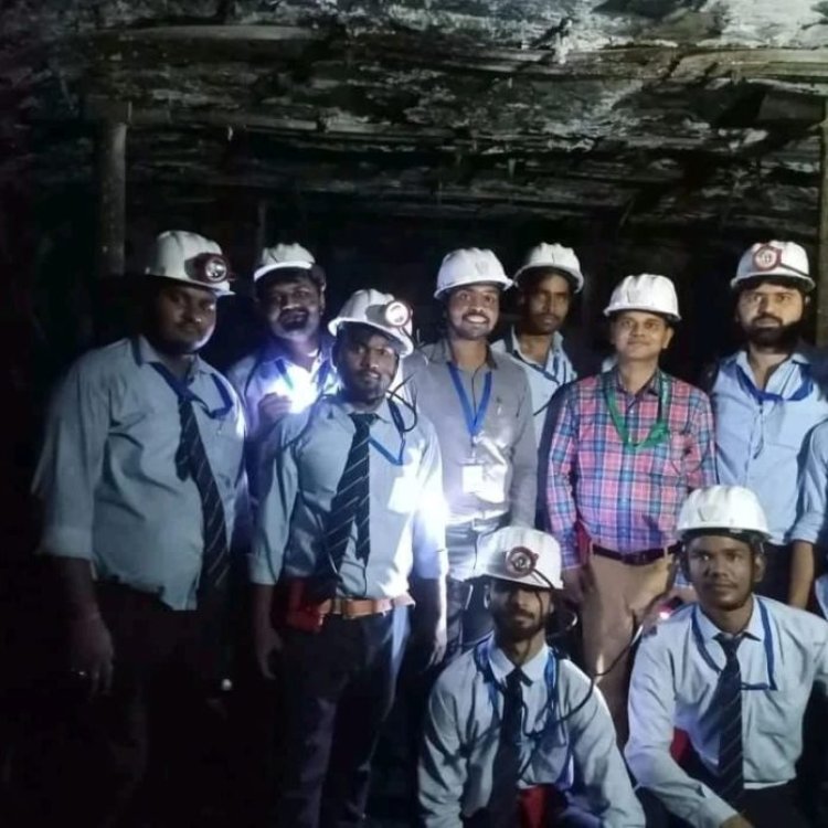 इक्फ़ाई विश्वविद्यालय के बी.टेक और डिप्लोमा के छात्रो का सीसीएल खानों में औद्योगिक दौरा