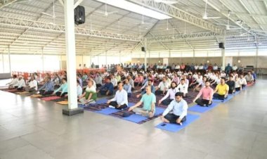 सरला बिरला विश्वविद्यालय में दसवां अंतर्राष्ट्रीय योग दिवस मनाया गया