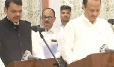 महाराष्ट्र की राजनीति में बड़ा उलटफेर, देवेंद्र फडणवीस ने सीएम और अजित पवार ने डिप्टी सीएम पद की शपथ ली