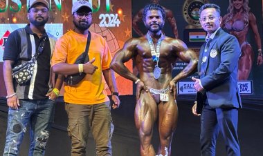 हिंदुस्तान कप WFF प्रो क़वालीफ़ायर बॉडी-बिल्डिंग एंड फिटनेस चैंपियनशिप में रांची के अमित कुमार ने जीता दूसरा स्थान