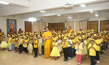 सरला बिरला पब्लिक स्कूल में ‘येलो डे‘ मनाया गया