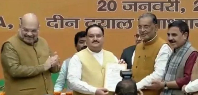 जेपी नड्डा चुने गए भाजपा के 14वां राष्ट्रीय अध्यक्ष, निर्विरोध हुआ चुनाव