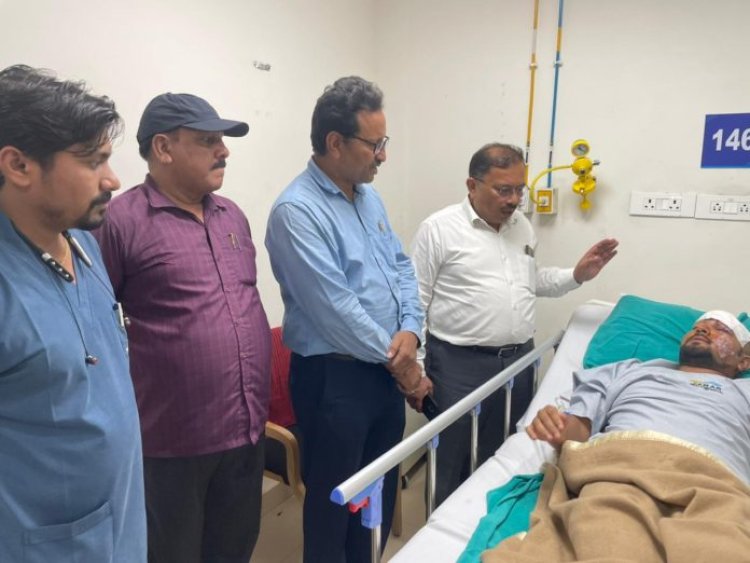 जेजेए के कार्यकारी अध्यक्ष ने अस्पताल में भर्ती पत्रकार पुत्र का हाल जाना