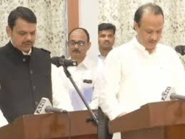 महाराष्ट्र की राजनीति में बड़ा उलटफेर, देवेंद्र फडणवीस ने सीएम और अजित पवार ने डिप्टी सीएम पद की शपथ ली
