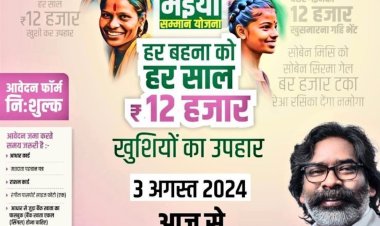 मुख्यमंत्री मंईयां सम्मान योजना : प्रदेश की 50 लाख महिलाओं को मिलेगा लाभ