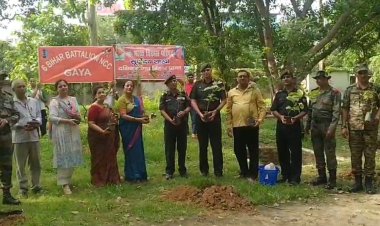 6 बटालियन एनसीसी एवं भारत विकास परिषद सूर्योदय शाखा ने संयुक्त रूप से किया पौधारोपण