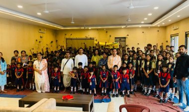 बाल संस्कार के महत्व पर बाल दृष्टि 2024 विषय पर हिल टॉप पब्लिक स्कूल में इस्कॉन का सेमिनार