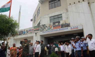 इक्फ़ाई विश्वविद्यालय झारखंड में धूमधाम से मनायागया स्वतंत्रता दिवस 