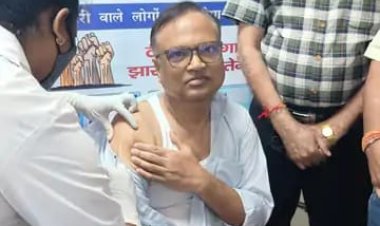 राष्ट्रीय यक्ष्मा उन्मूलन कार्यक्रम के तहत राँची के सिविल सर्जन ने लिया एडल्ट बीसीजी का पहला डोज