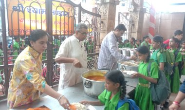 हरमू रोड के श्री श्याम मंदिर में 125 वां भंडारा आयोजित 