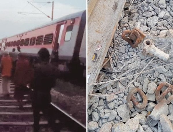 कानपुर: पटरी पर हैवी बोल्डर! साबरमती एक्स. की 22 बोगियां हुई बेपटरी, IB कर रही जांच