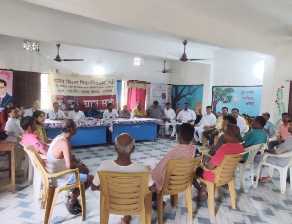 सरला बिरला विश्वविद्यालय ने महिलौंग गांव में 'ग्राम सभा कार्यक्रम' का आयोजन किया