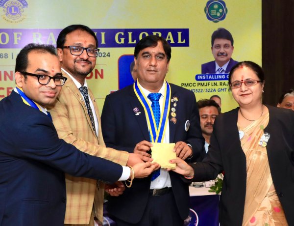 अमित शर्मा बने लायंस क्लब ऑफ रांची ग्लोबल के अध्यक्ष