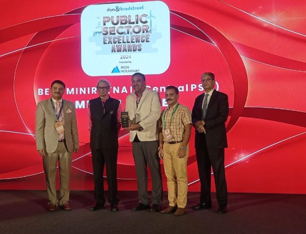 सार्वजनिक उपक्रम MECON को मिला डन एंड ब्रैडस्ट्रीट– पब्लिक सेक्टर एक्सिलेंस अवार्ड