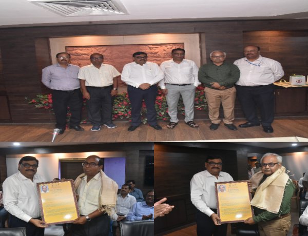 CMPDI परिवार के चार सेवानिवृत सदस्यों को किया गया सम्मानित