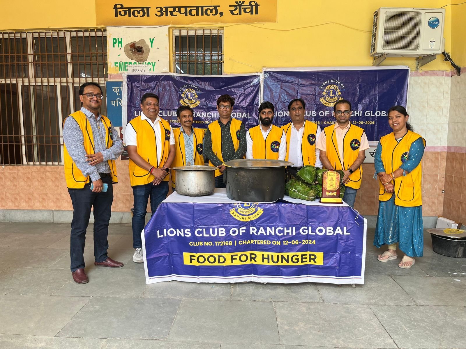 लायंस क्लब ऑफ रांची ग्लोबल ने किया भोजन वितरण