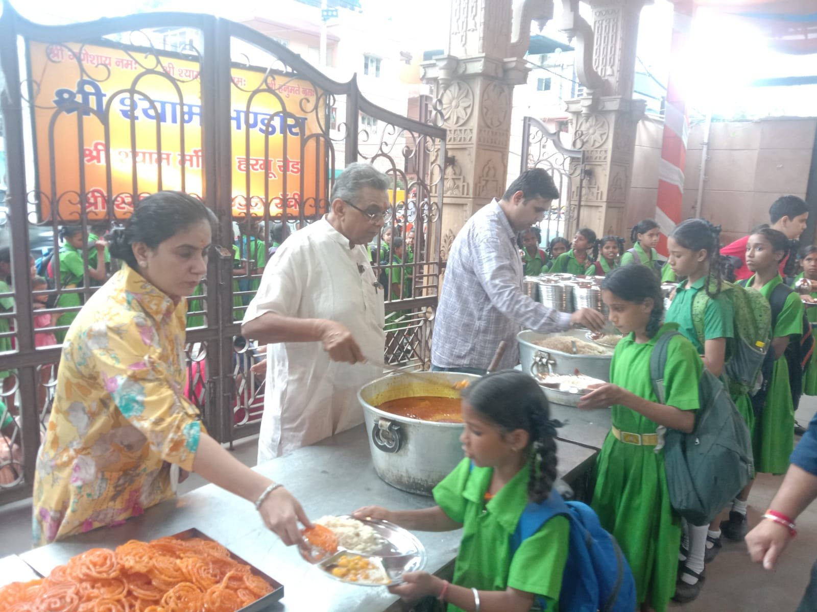 हरमू रोड के श्री श्याम मंदिर में 125 वां भंडारा आयोजित 