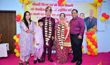 'चौपाल' ने अपने सदस्य के वैवाहिक जीवन के स्वर्णिम वर्ष में प्रवेश करने का उत्सव मनाया 