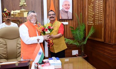 अविराम (ग्रामीण विकास स्वयं सेवी संस्थान) के सचिव इंद्रजीत भारती ने राज्यपाल  से की मुलाक़ात