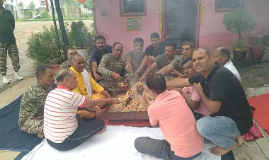 47 बटालियन सीआरपीएफ ने बड़े धूमधाम से मनाया विश्वकर्मा पूजा