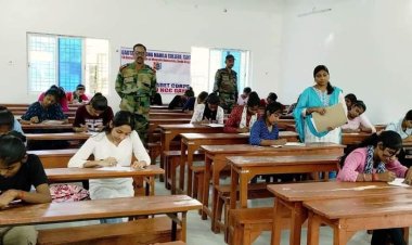 जीबीएम कॉलेज में सेमेस्टर वन की छात्राओं के लिए एनसीसी नामांकन परीक्षा सम्पन्न