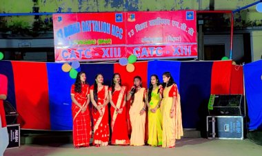 कैंप फायर के साथ 13 बिहार बटालियन का हुआ कैंप समापन