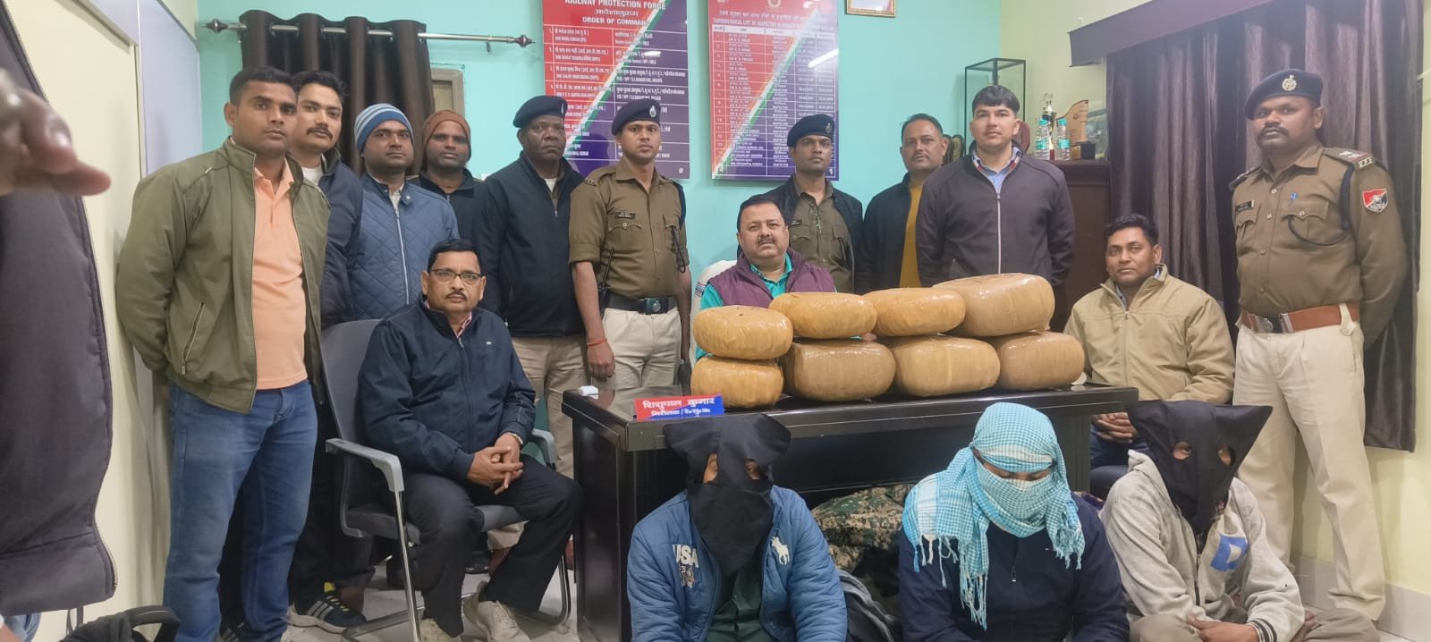 रांची रेलवे स्टेशन पर 45 किलो गांजा बरामद