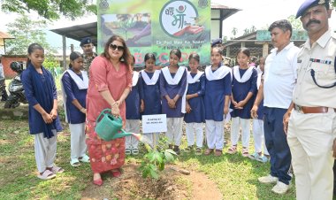 175 बटालियन केंद्रीय रिजर्व पुलिस बल ने किया पौधरोपण