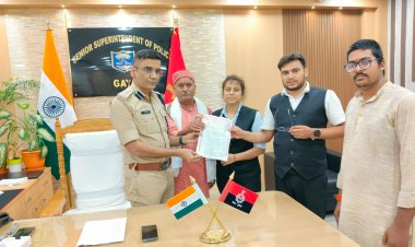 विश्व हिंदू परिषद गौरक्षा आयाम ने एसएसपी को सौंपा ज्ञापन:गौ तस्करी रोकने की मांग की