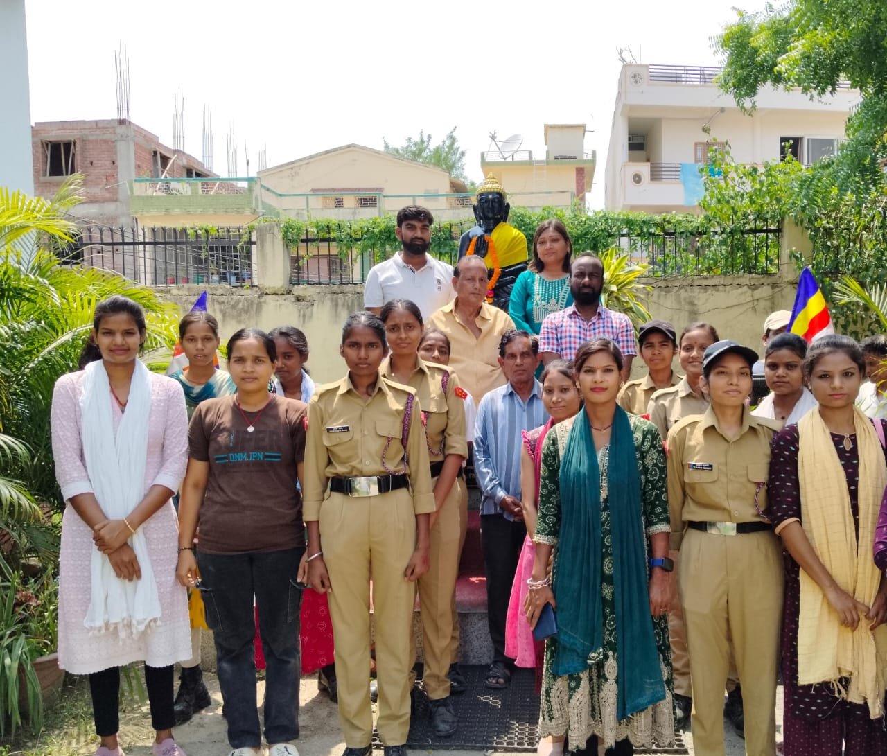 जीबीएम कॉलेज में गौतम बुद्ध के मानवतावादी सिद्धांतों पर प्रकाश डालकर की गयी पूजा-अर्चना
