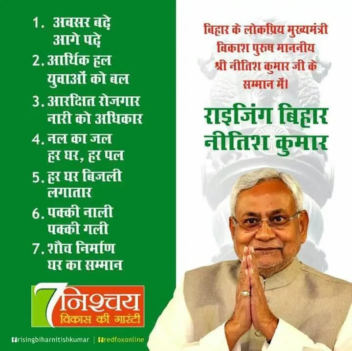 राइजिंग बिहार - नीतीश कुमार" मुख्यमंत्री नीतीश कुमार जी के सम्मान में