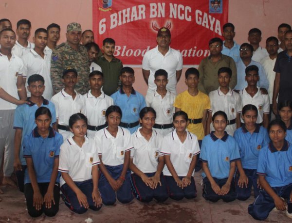 विश्व रक्तदान दिवस:6 बिहार बटालियन एनसीसी कैडेटों ने किया रक्तदान