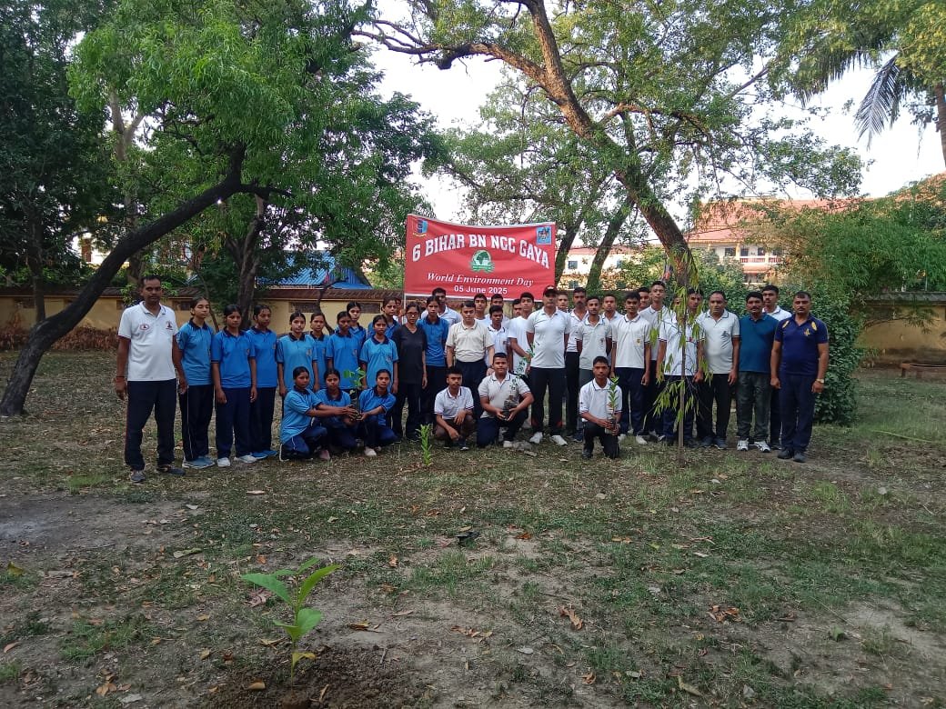 एनसीसी कैडेट्स ने विश्व पर्यावरण दिवस पर किया वृक्षारोपण