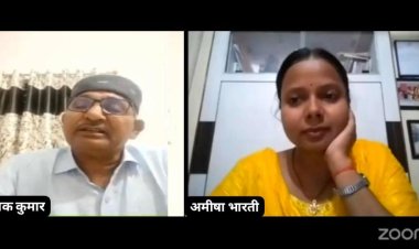 शब्दवीणा की साहित्यिक भेंटवार्ता "सत्यम् शिवम् सुंदरम्" में वरिष्ठ कवि दीपक कुमार के गीतों पर लगीं खूब वाहवाहियाँ, लिखो कवि वह क्रांति छंद तुम, जन-गण-मन में ज्वाल जलाओ