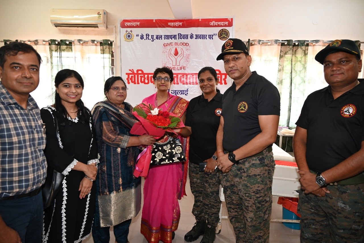 205 कोबरा, गया ने 86वें स्थापना दिवस पर रक्तदान शिविर का आयोजन किया