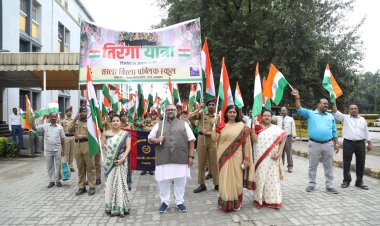 सरला बिरला पब्लिक स्कूल, रांची के छात्रों द्वारा तिरंगा यात्रा निकाला गया