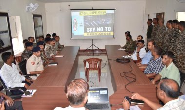 नशा मुक्ति अभियान पर सीआरपीएफ 47 बटालियन द्वारा जागरूकता कार्यक्रम